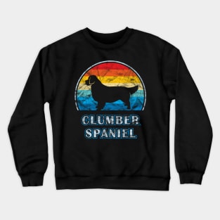 Clumber Spaniel Vintage Design Dog Crewneck Sweatshirt